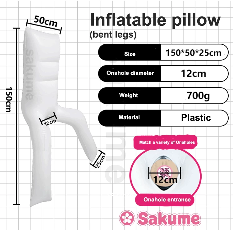 Coussin gonflable jambes pliées